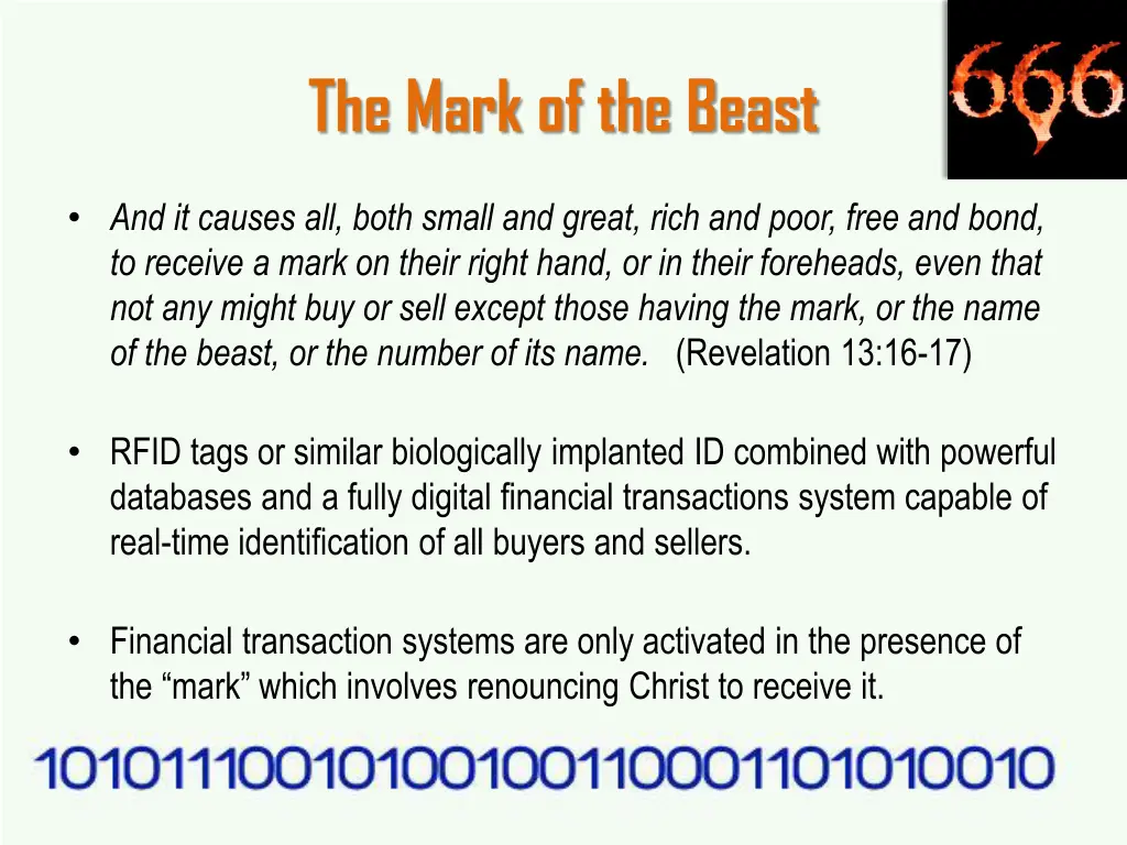 the mark of the beast