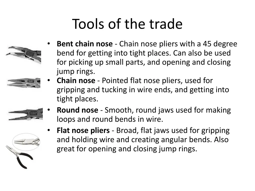 tools of the trade