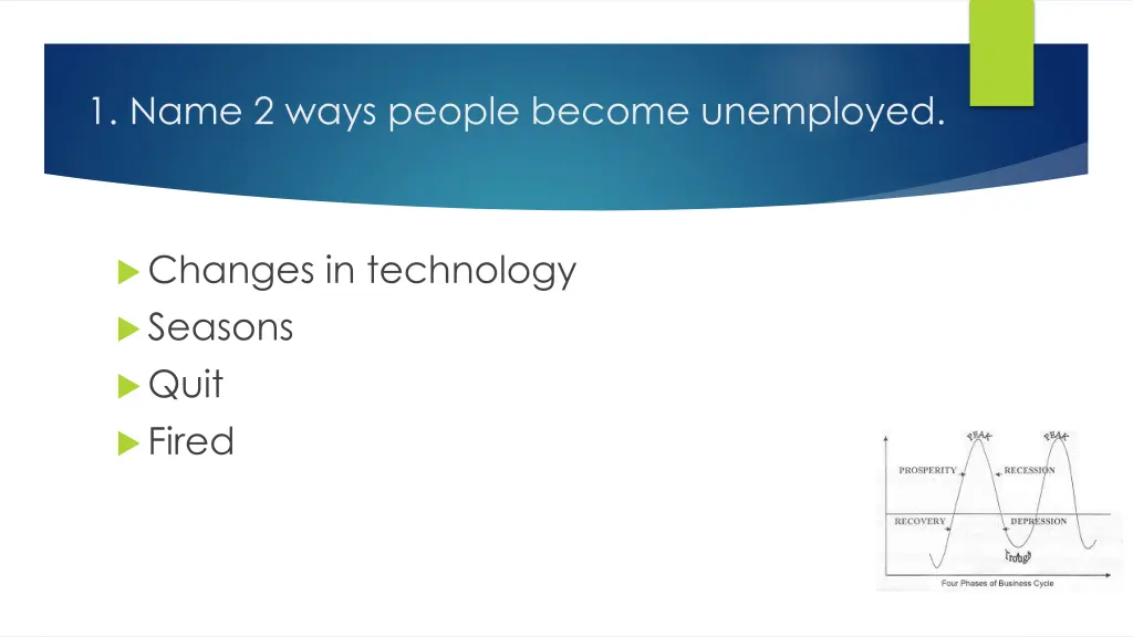 1 name 2 ways people become unemployed
