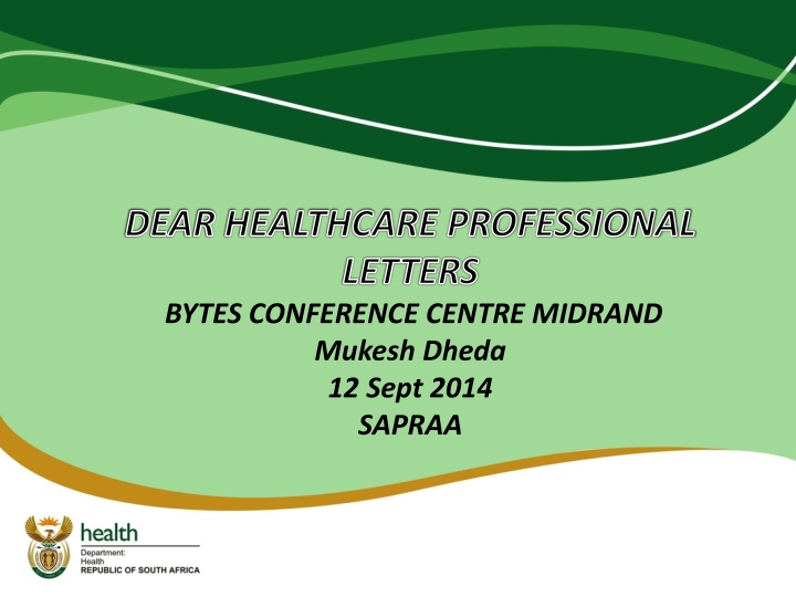 dear healthcare professional letters bytes