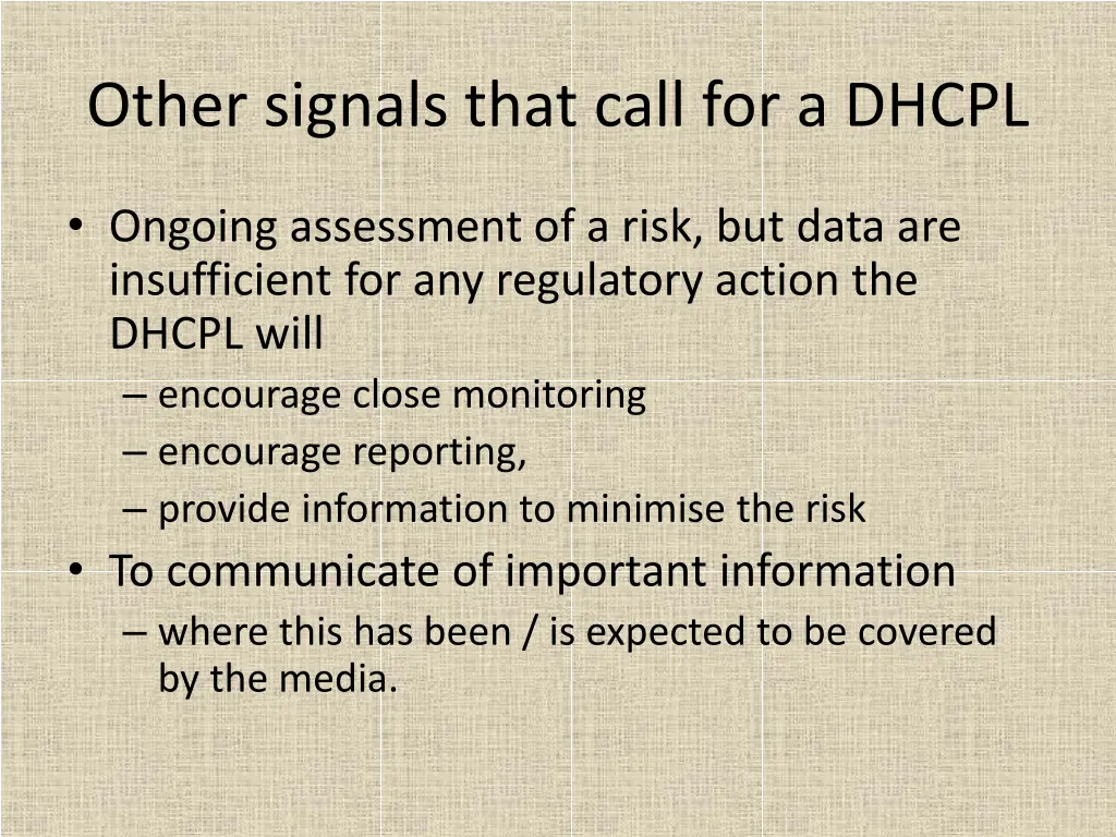 other signals that call for a dhcpl 1