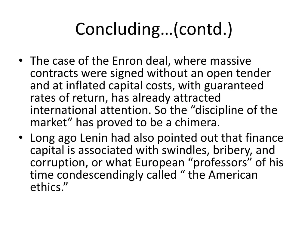 concluding contd