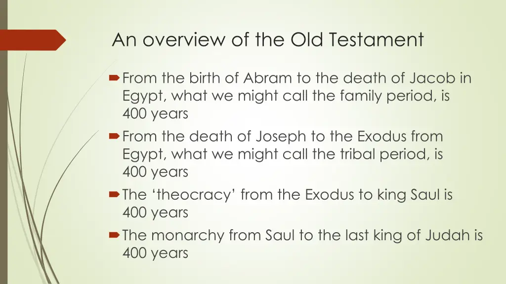 an overview of the old testament 2