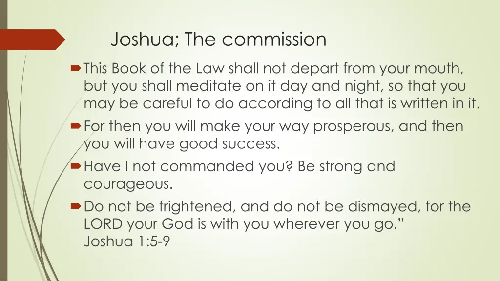 joshua the commission 2