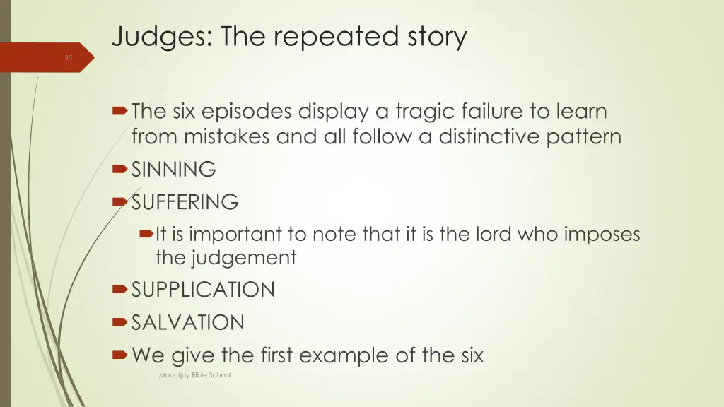 judges the repeated story