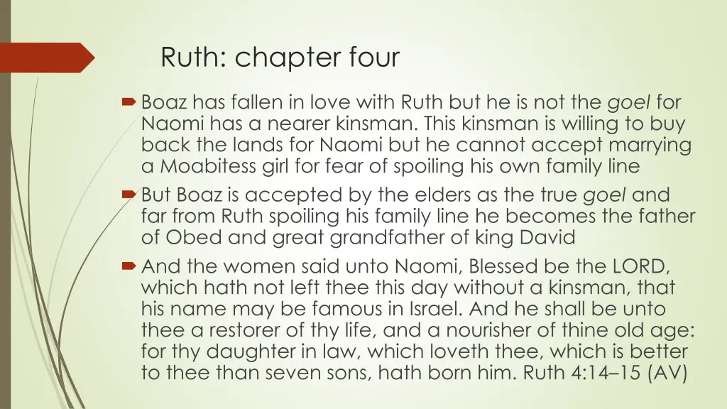 ruth chapter four