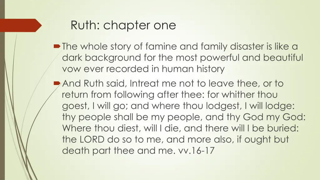 ruth chapter one