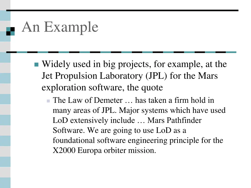 an example
