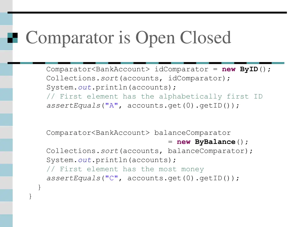 comparator is open closed 1