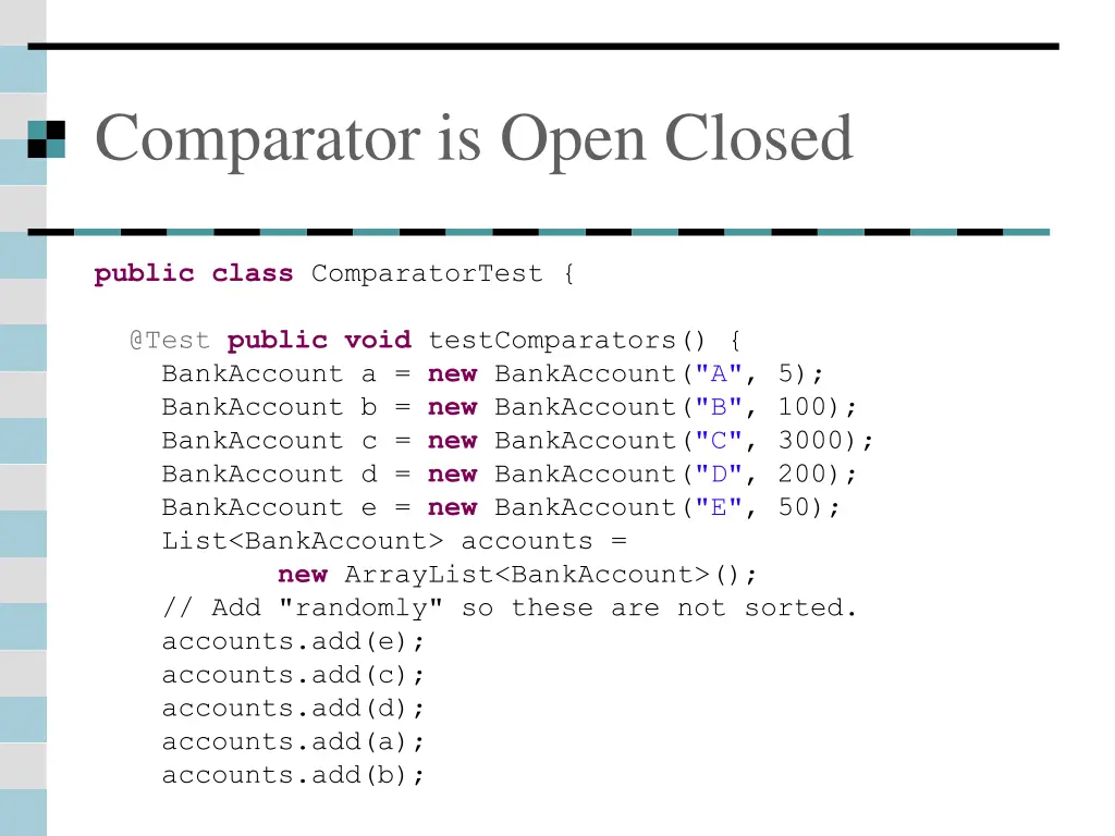comparator is open closed