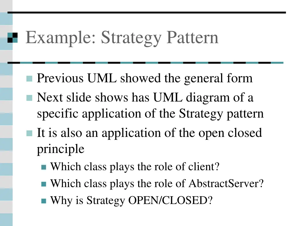 example strategy pattern