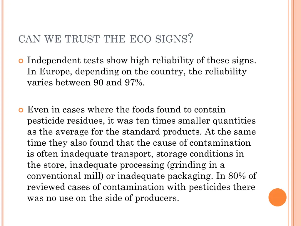 can we trust the eco signs