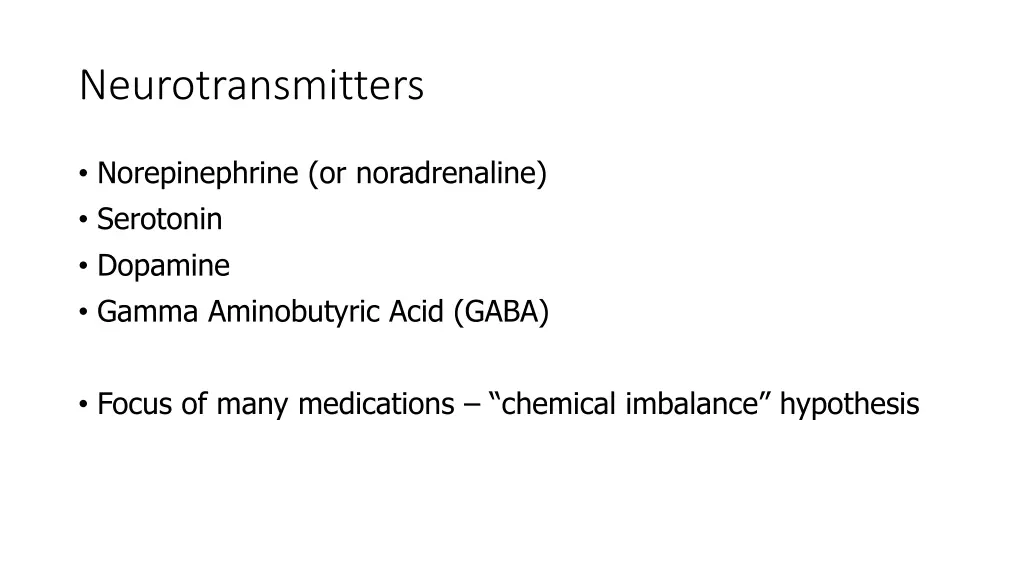 neurotransmitters