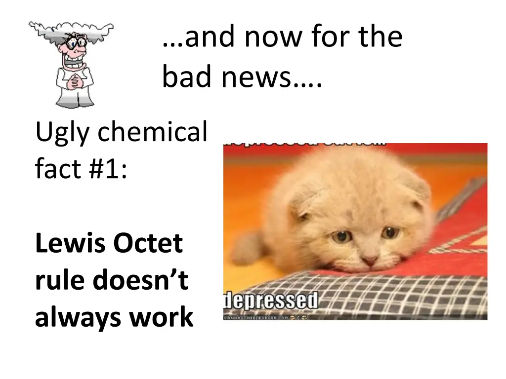 and now for the bad news