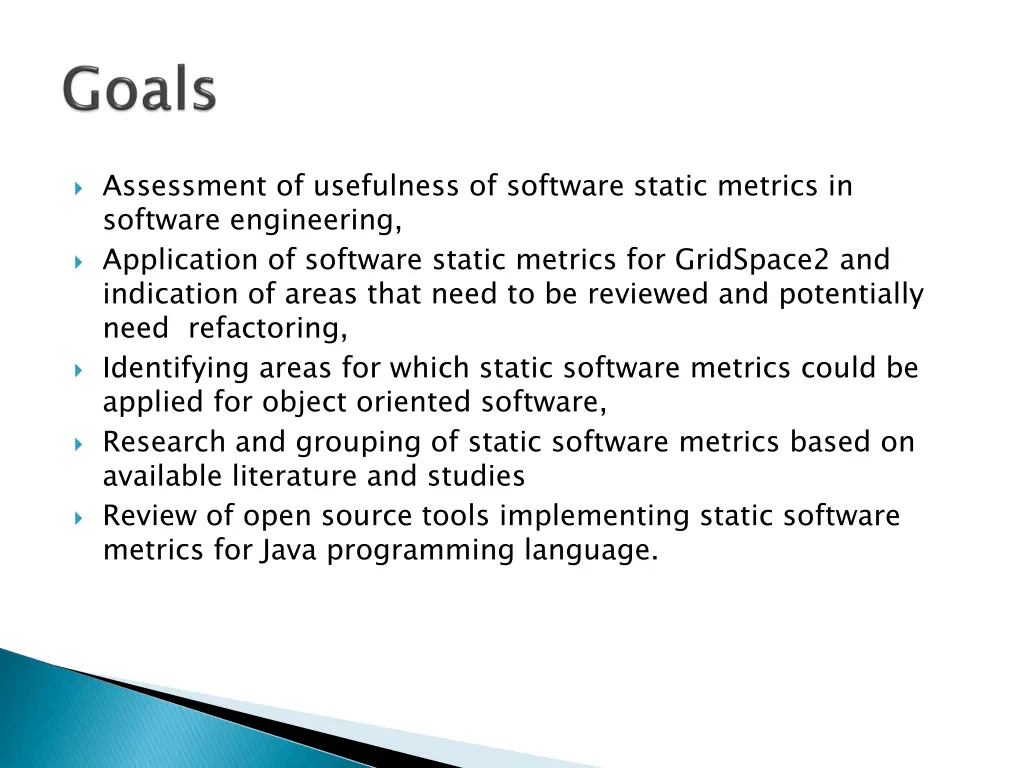 assessment of usefulness of software static