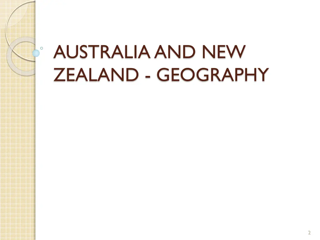 australia and new zealand geography