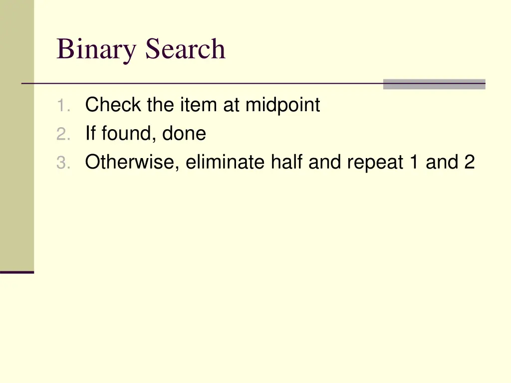 binary search 1