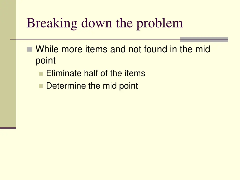 breaking down the problem 4