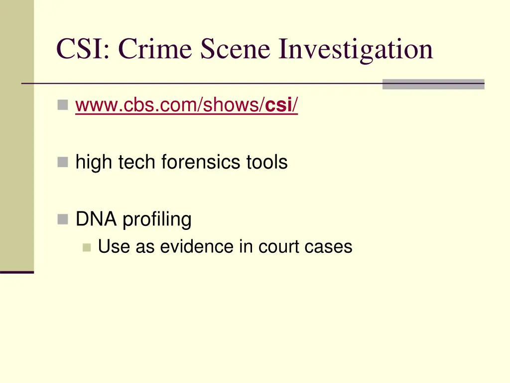 csi crime scene investigation