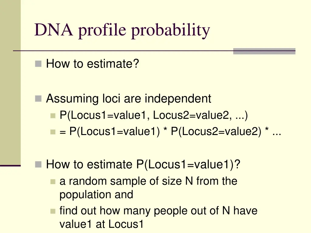 dna profile probability 3
