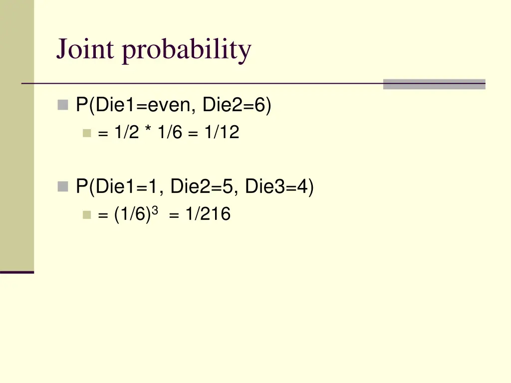 joint probability 2
