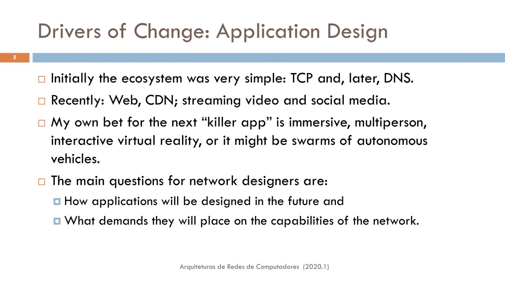drivers of change application design