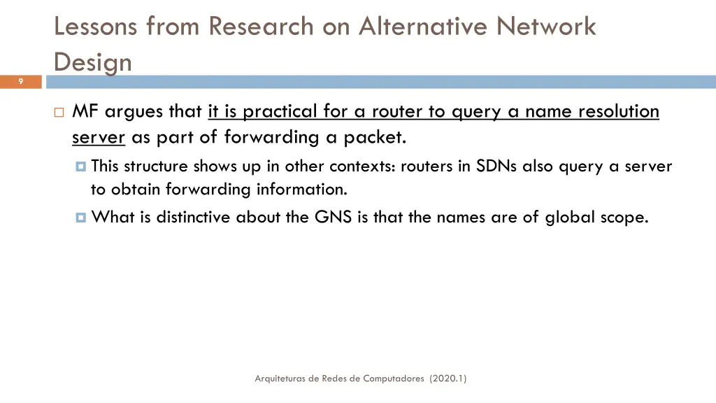lessons from research on alternative network 2