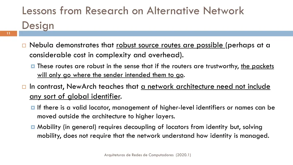 lessons from research on alternative network 4