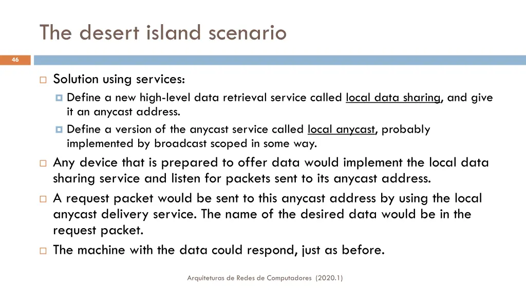 the desert island scenario 1