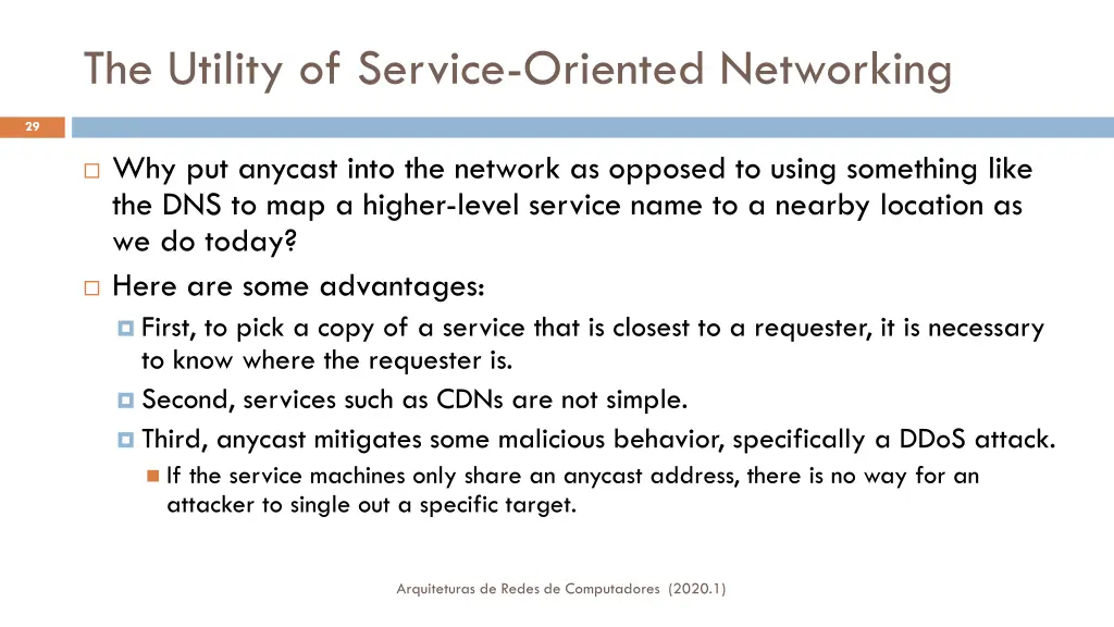 the utility of service oriented networking 1