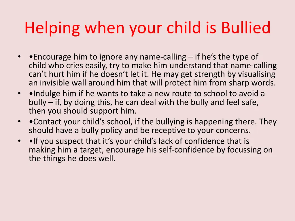 helping when your child is bullied 1