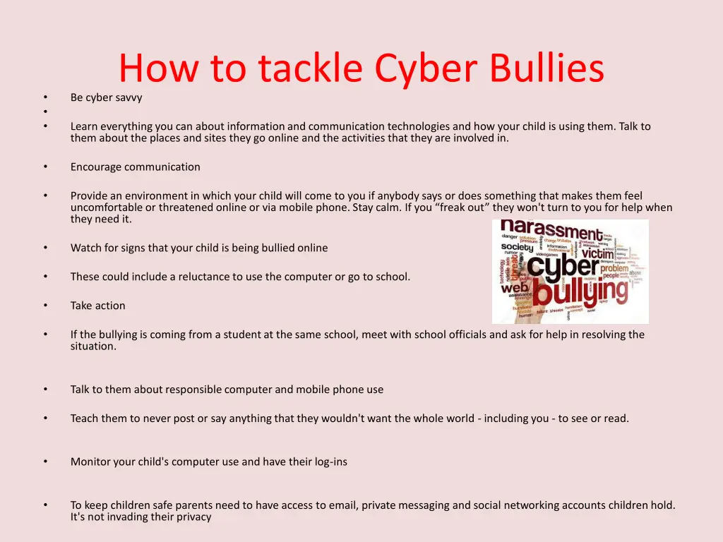 how to tackle cyber bullies be cyber savvy