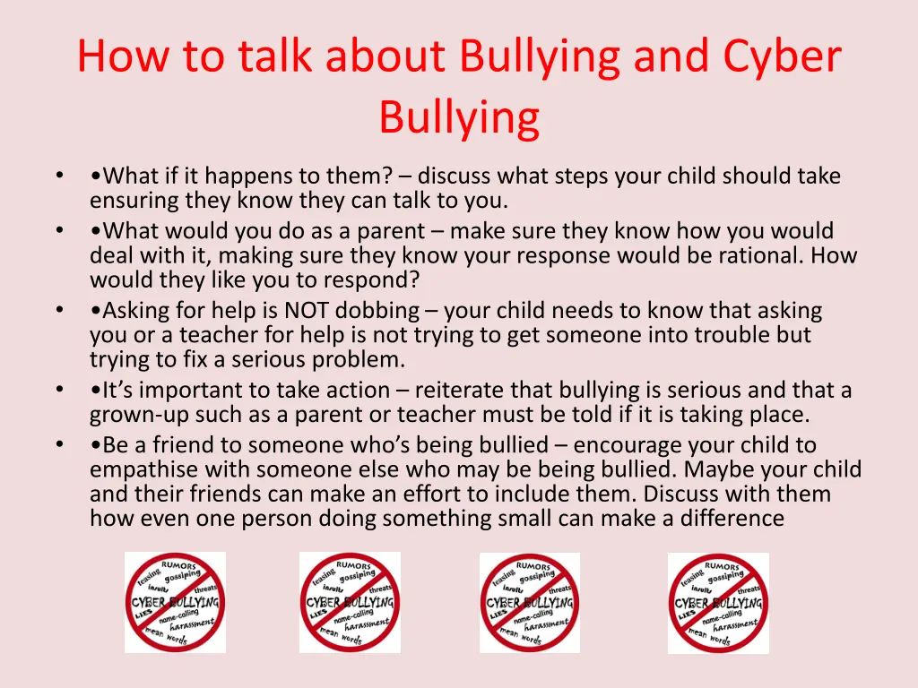 how to talk about bullying and cyber bullying 2