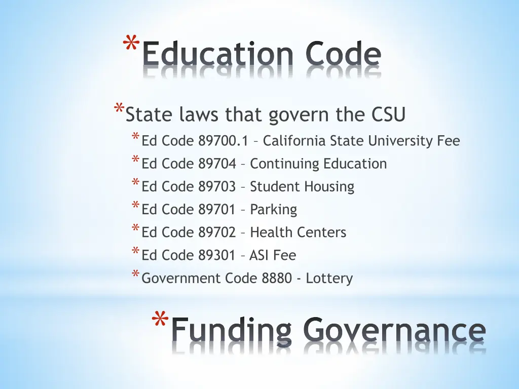 education code