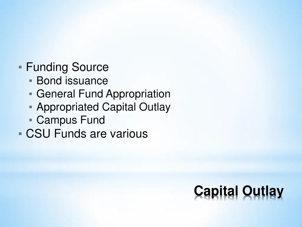 funding source bond issuance general fund