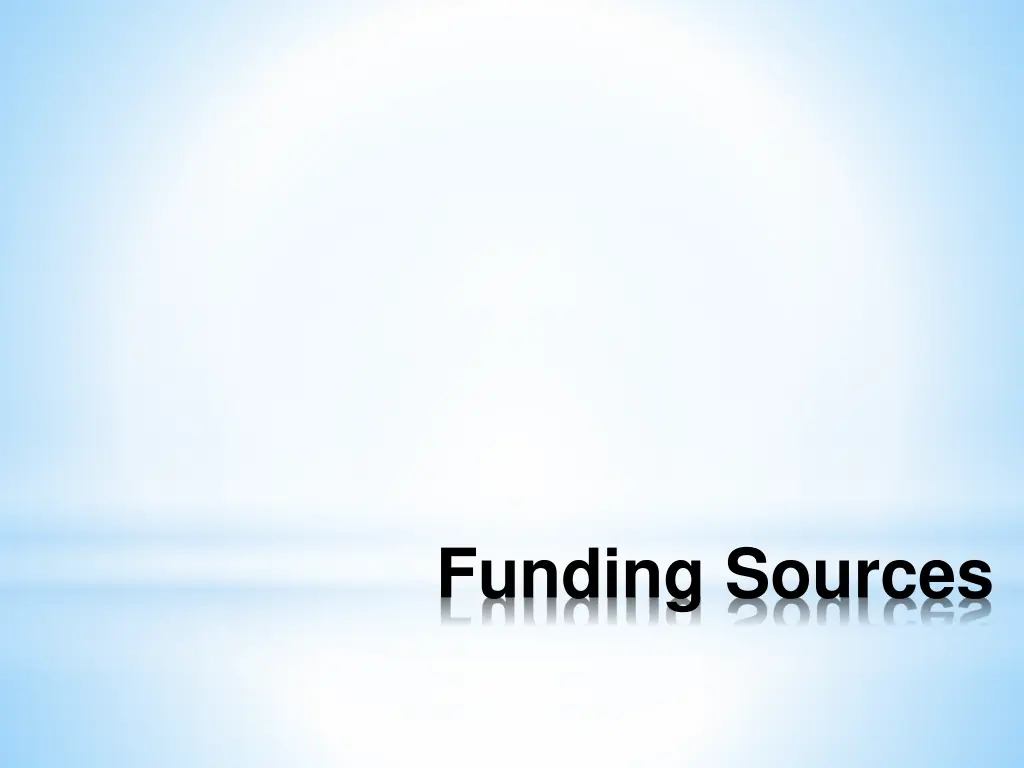 funding sources