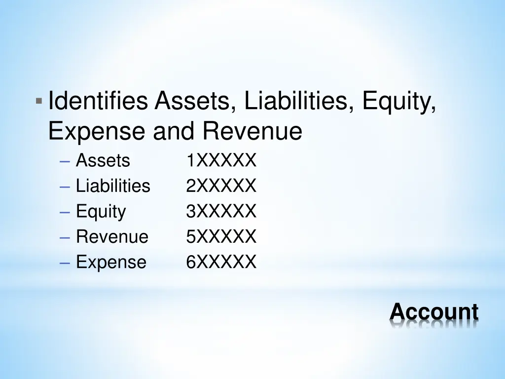 identifies assets liabilities equity expense