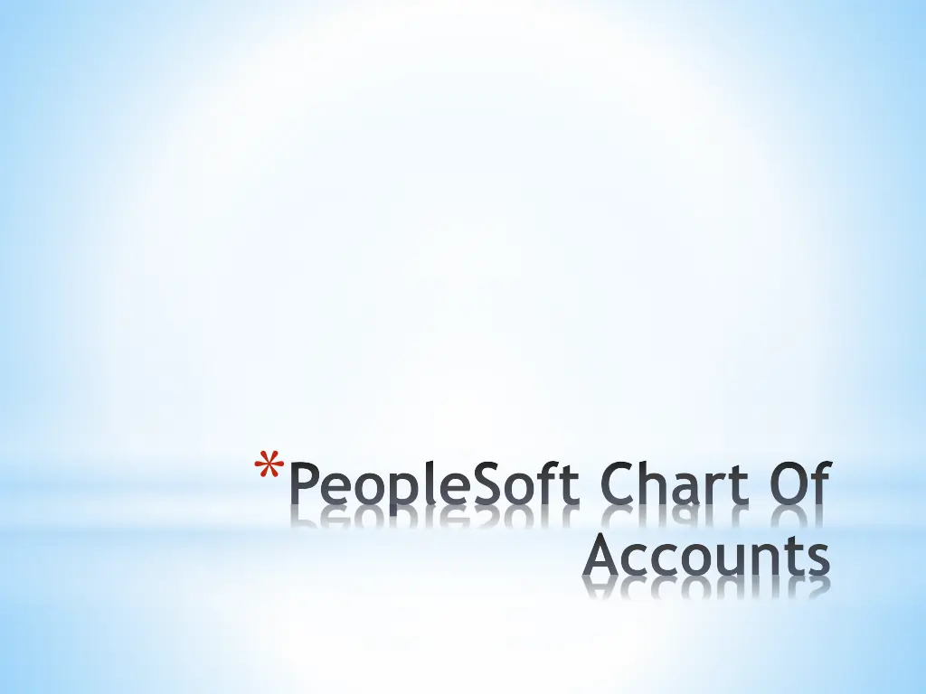 peoplesoft chart of