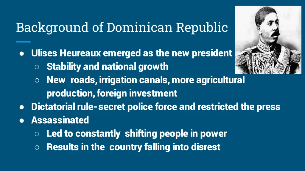 background of dominican republic 1