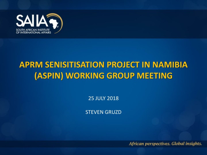 aprm senisitisation project in namibia aspin