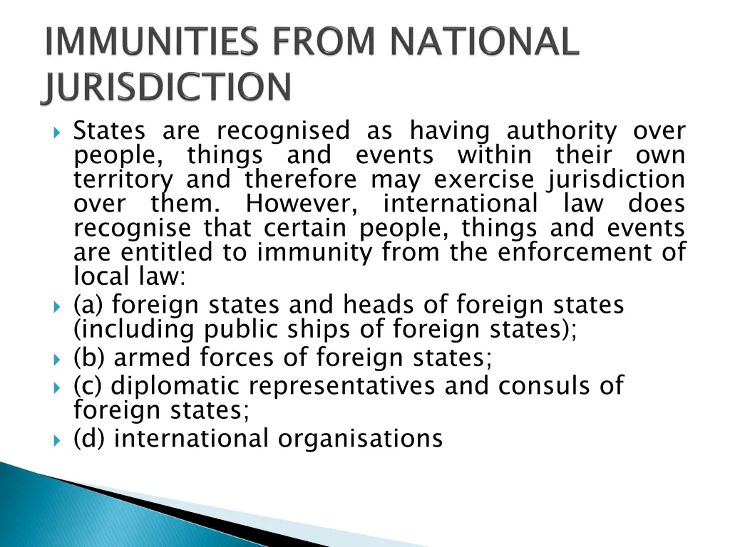 states are recognised as having authority over