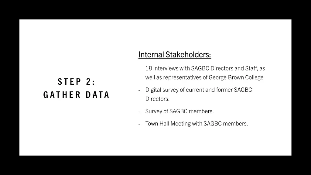internal stakeholders internal stakeholders