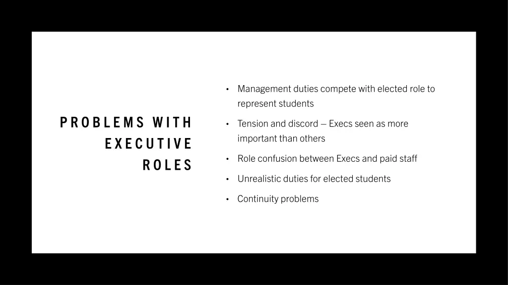 management duties compete with elected role