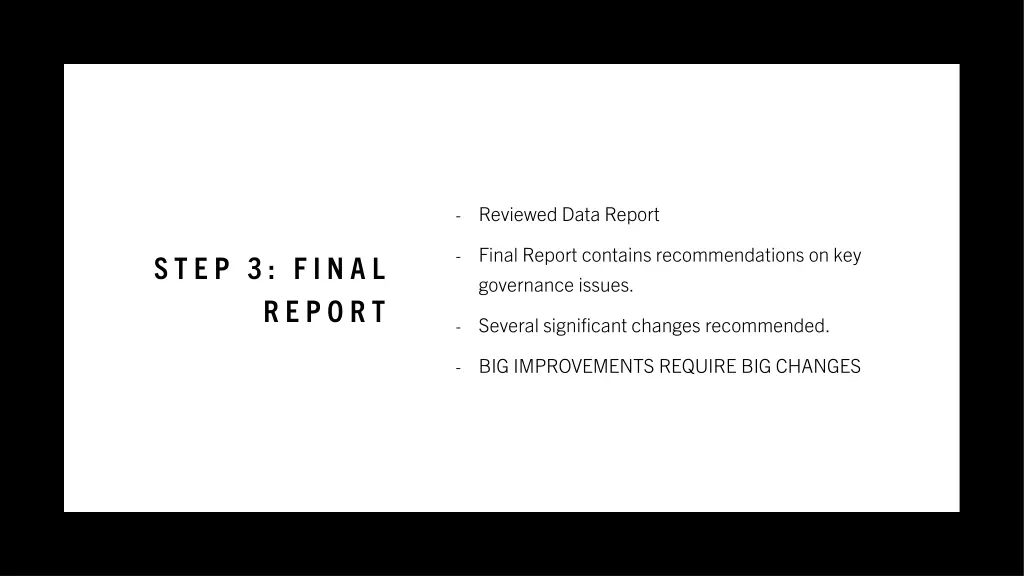 reviewed data report