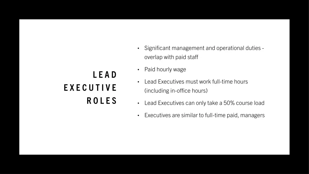 significant management and operational duties