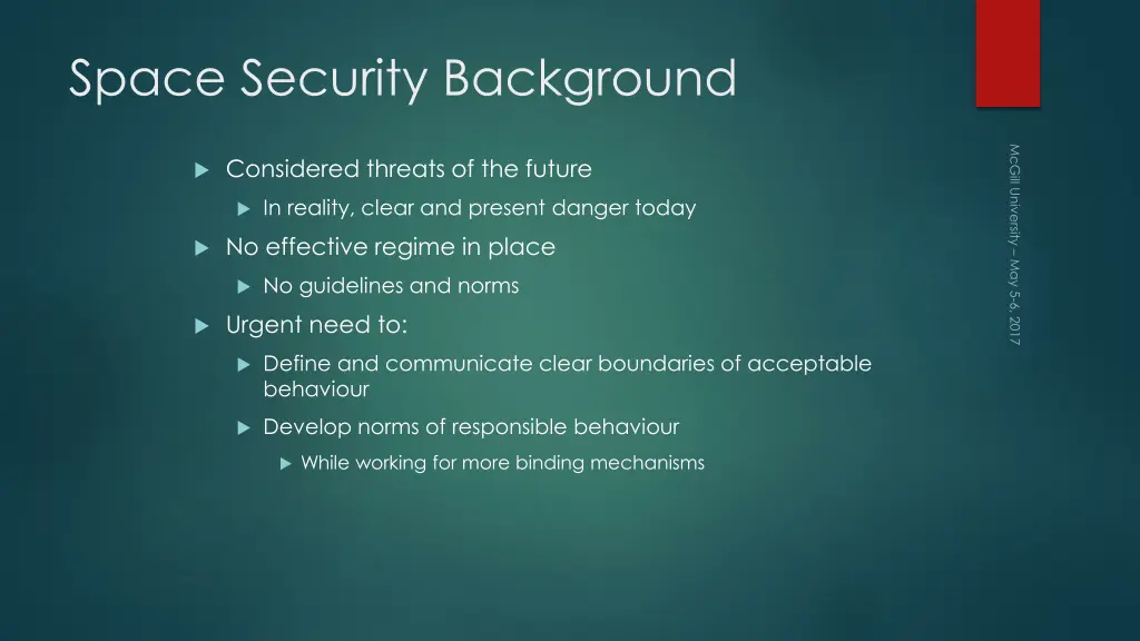space security background