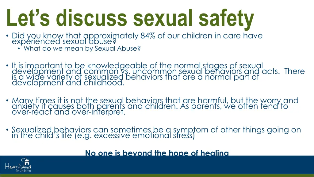 let s discuss sexual safety did you know that