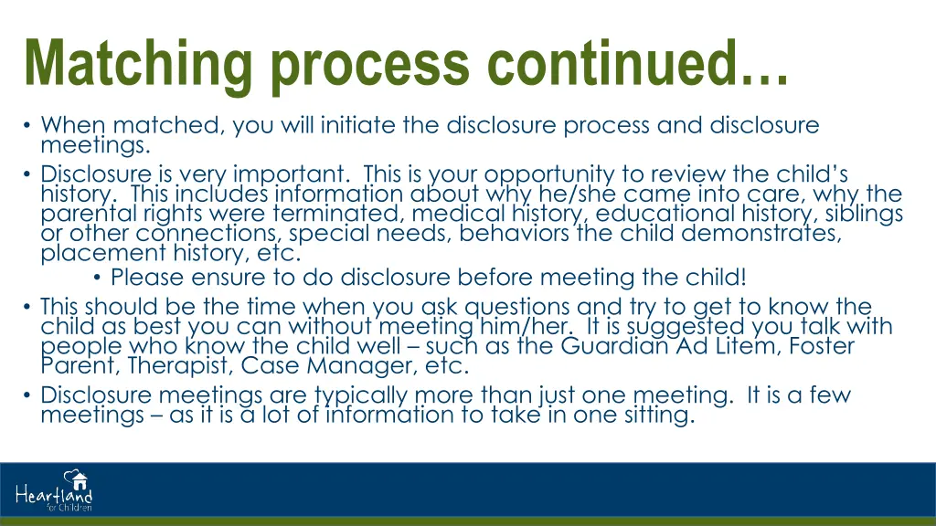 matching process continued when matched you will