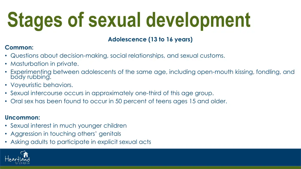 stages of sexual development 2