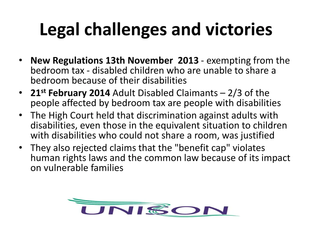 legal challenges and victories